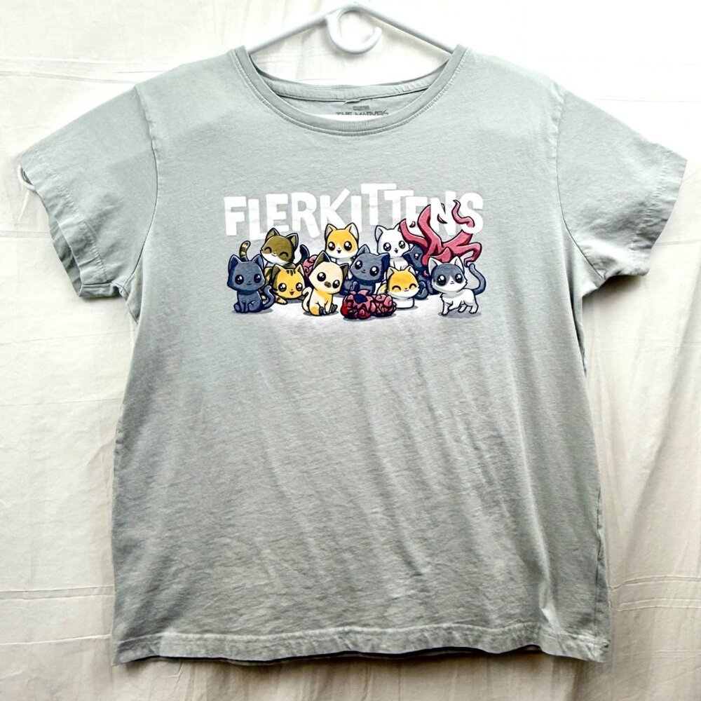 The Marvels Flerkittens Tee Women L Gray Teeturtle